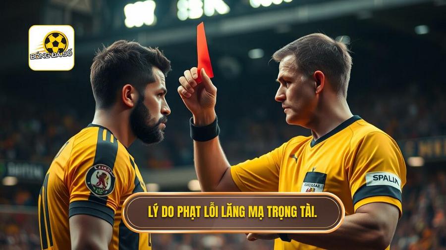 Luật phạt lỗi lăng mạ trọng tài mới nhất 2026: Kỷ nguyên của sự tôn trọng và kỷ luật thép 1 Lý do phạt lỗi lăng mạ trọng tài.