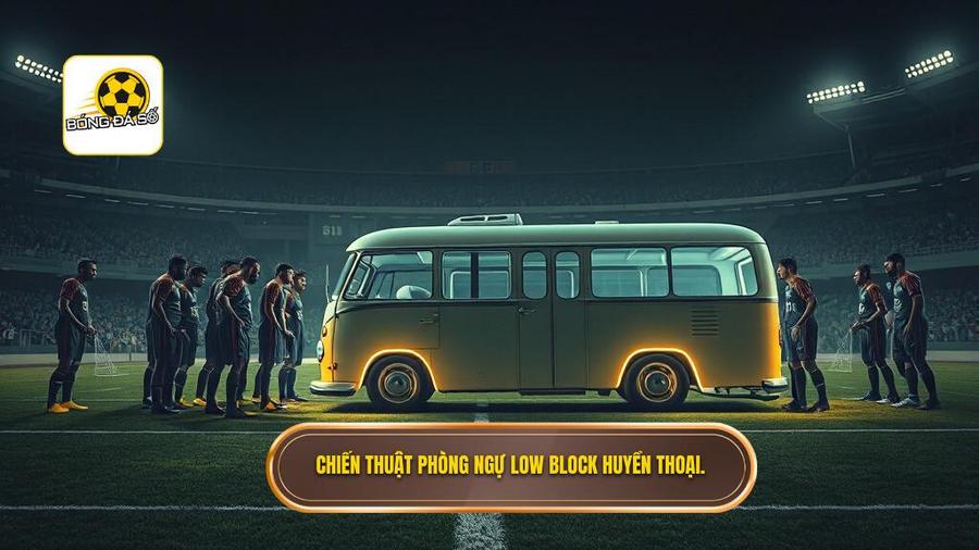 Chiến thuật Jose Mourinho: Triết Lý Đằng Sau Biệt Danh "Người Đặc Biệt" 2 Khối phòng ngự tầm thấp (Low Block) và "Chiếc xe bus" huyền thoại